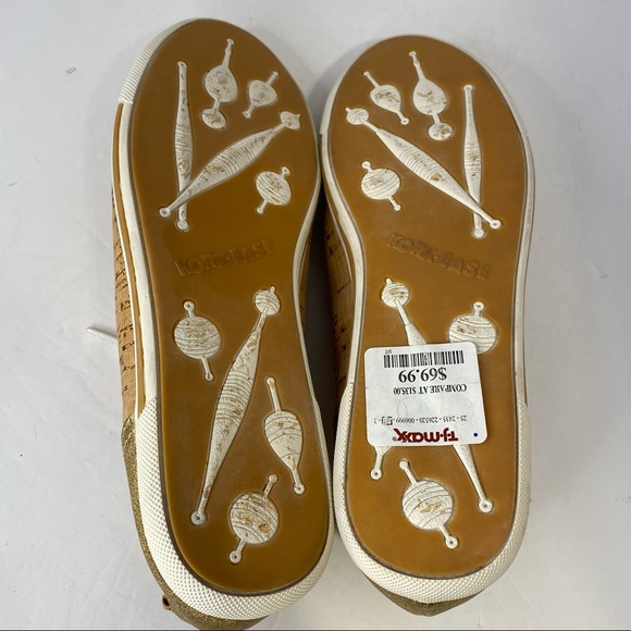 Kork-Ease® Silva Gold and Cork Sneakers size 9 New without box - Picture 6 of 6